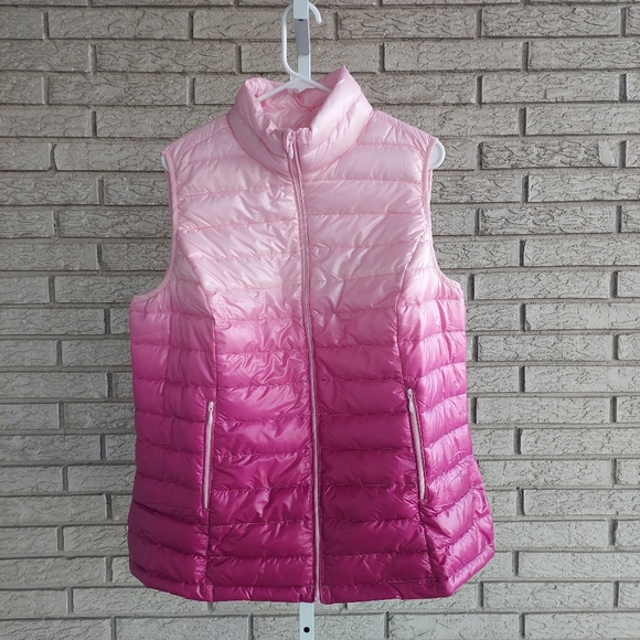 woman within puffer vest